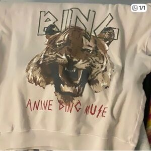 Anine Bing Tiger Graphic Sweatshirt